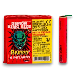 Lot de 10 paquets Pétard DÉMON® KING SIZE (6 unités/paquet) mamouth 1