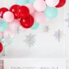 Lot de 6 suspensions Flocon de Neige - Noël - ø15/20/25cm