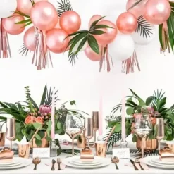 Lot de 6 verres en papier Or Rose