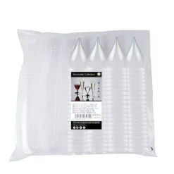 Lot de 100 verres à vin 20cl en plastique transparent