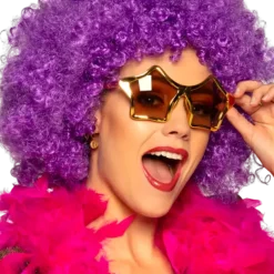 Lunettes de fête étoile dorées – Lot de 2