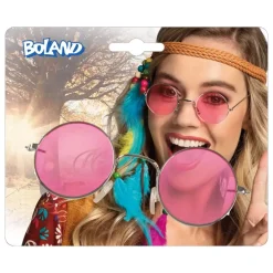 Lunettes Hippie Roses – Accessoire Déguisement Années 60/70