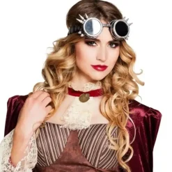 Lunettes Steampunk argentées