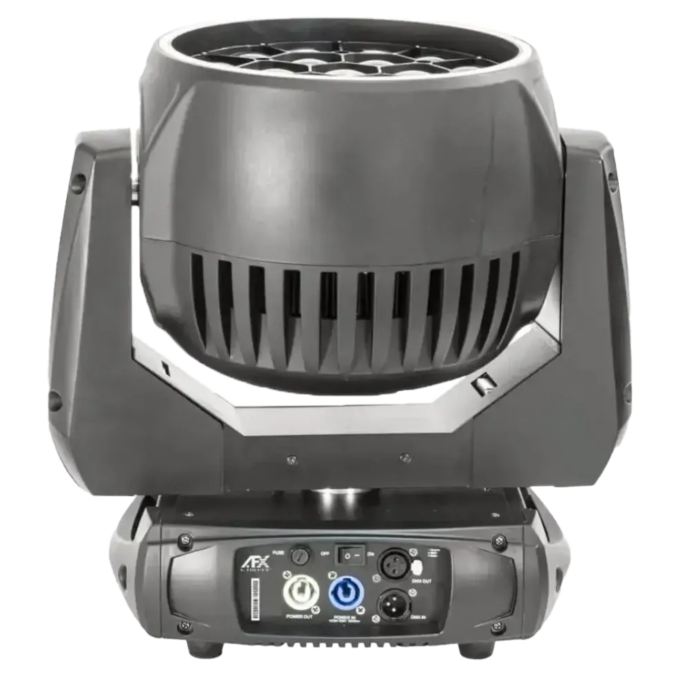 Lyre LED BEE EYE Wash/Zoom + Effets anneaux 19x40W RGBW