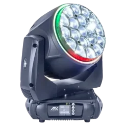 Lyre LED BEE EYE Wash/Zoom + Effets anneaux 19x40W RGBW