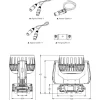 Lyre Wash/Zoom + Effets Anneaux 19x40W RGBW