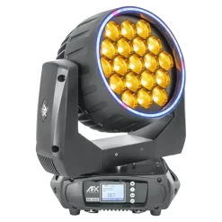 Lyre Wash/Zoom + Effets Anneaux 19x40W RGBW