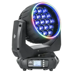 Lyre Wash/Zoom + Effets Anneaux 19x40W RGBW