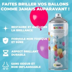 Magic Shine® - Spray Brillant pour ballons en latex - 500ml
