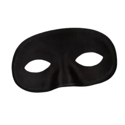 Masque Loup Noir Basique – Accessoire Déguisement Bal Masqué et Soirée