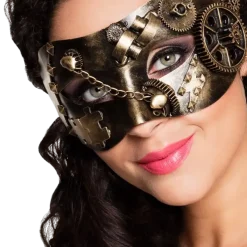 Masque Steampunk Loup Vintage – Accessoire Déguisement Rétro Futuriste