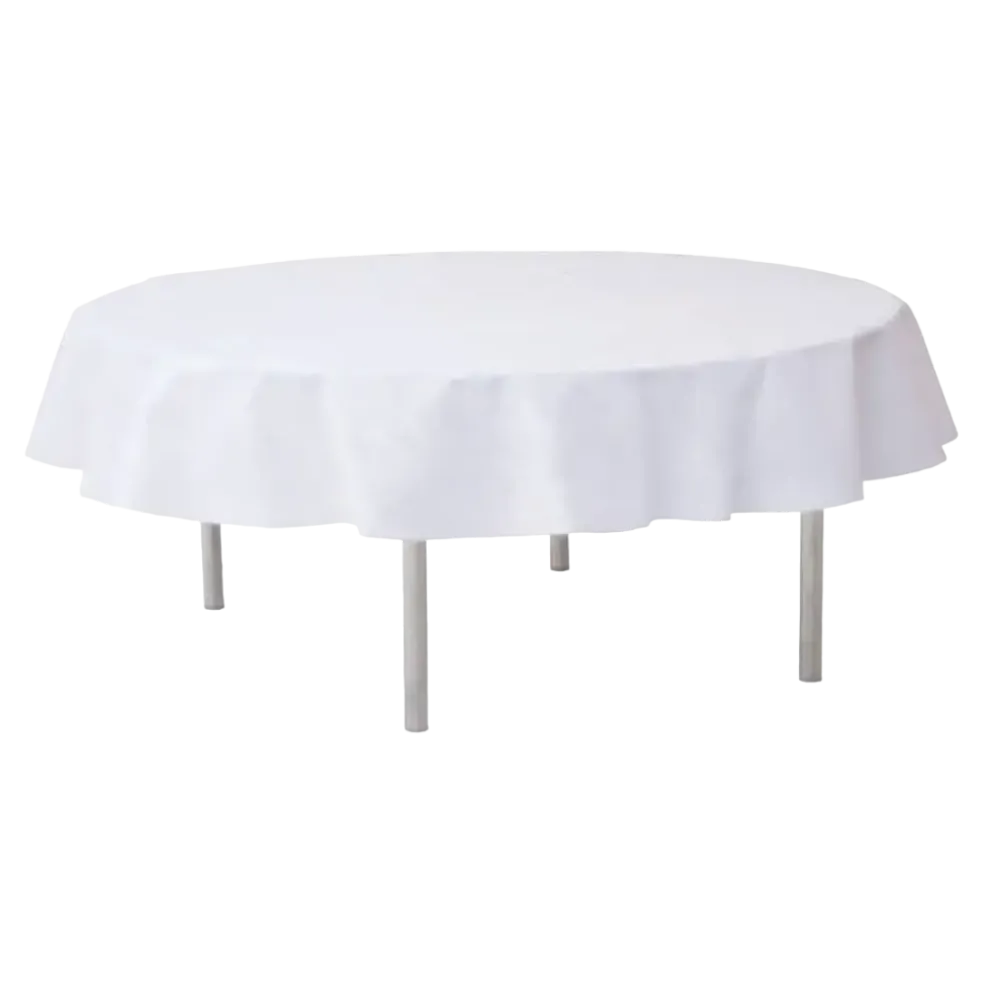 Nappe ronde intissée blanche ø180cm