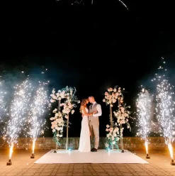Pack Mariage 4 stations + 5 jets de scène 3 mètres / 60 sec