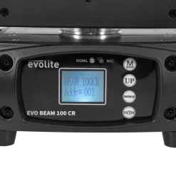 Pack 2 projecteurs beam 100 W en flight case – Evo Beam 100 CR Set Evolite – Contrôle DMX & LED multicolore