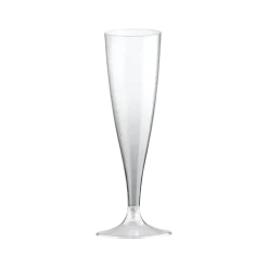 Pack Vin d'Honneur – 50 Verres à Vin Eco Cup 12 cl + 40 Flûtes à Champagne 14 cl Réutilisables
