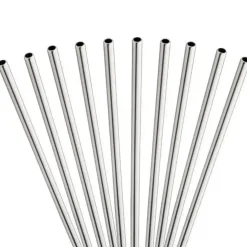 Paille inox réutilisable 21,5cm /ø6mm (12pcs)