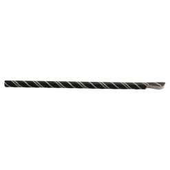 Paille papier Cuillère Noire 20cm /ø8mm (100 pcs)