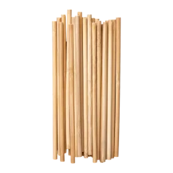 Paille réutilisable Bambou 20cm Ø6mm - Lot de 25