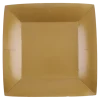 Petite Assiette Carrée Or 18cm - Lot de 10