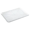 Plateau en plastique transparent rectangulaire 50x37cm