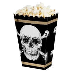 Pot Popcorn Tête de mort (lot de 4)