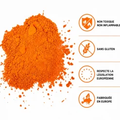 Poudre Holi ORANGE - Sac de 5kg