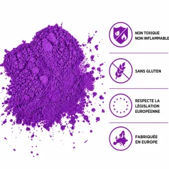 Poudre Holi VIOLET- Sachet 75 grammes