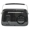 Radio Vintage Autonome avec Bluetooth USB & FM 30W Noir