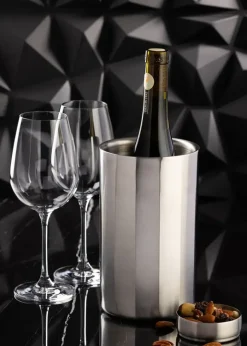 Refroidisseur à vin isotherme en inox satiné - 1 bouteille 20 x 12 cm