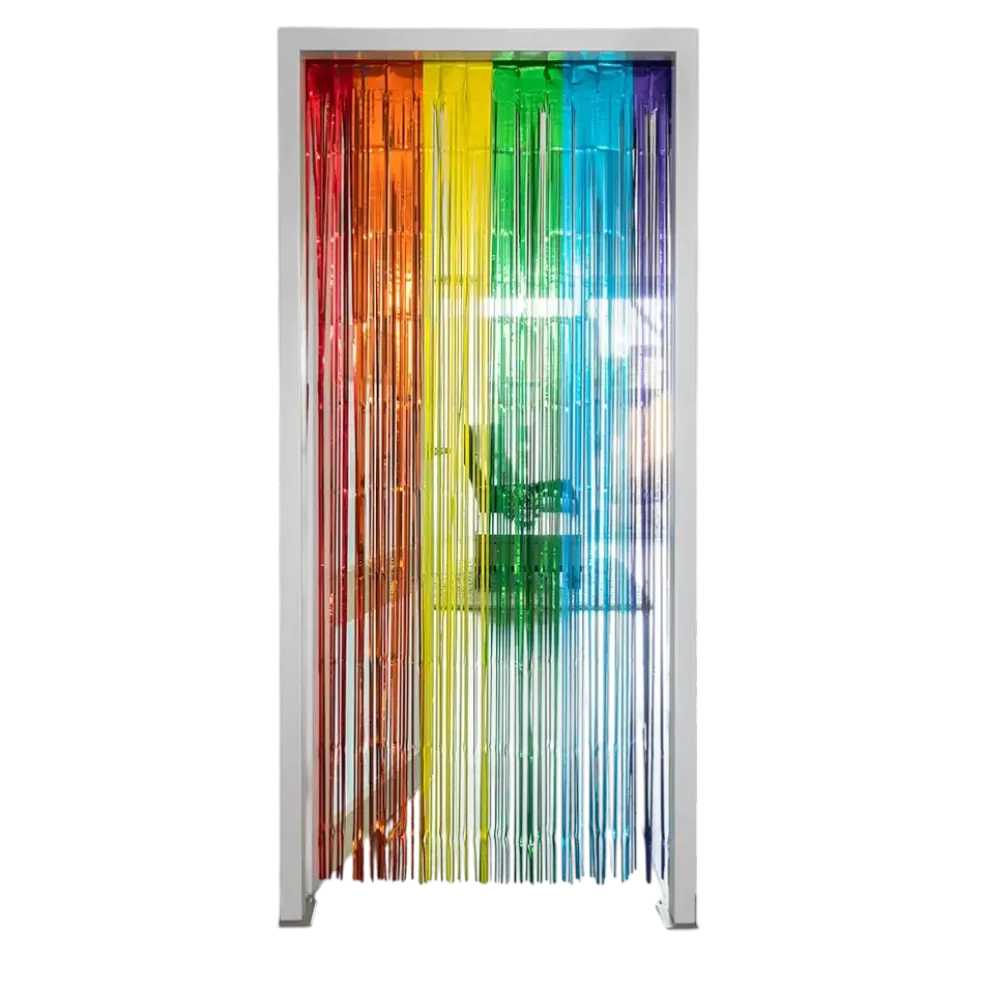 Rideau aluminium Métallique arc-en-ciel 200x100cm