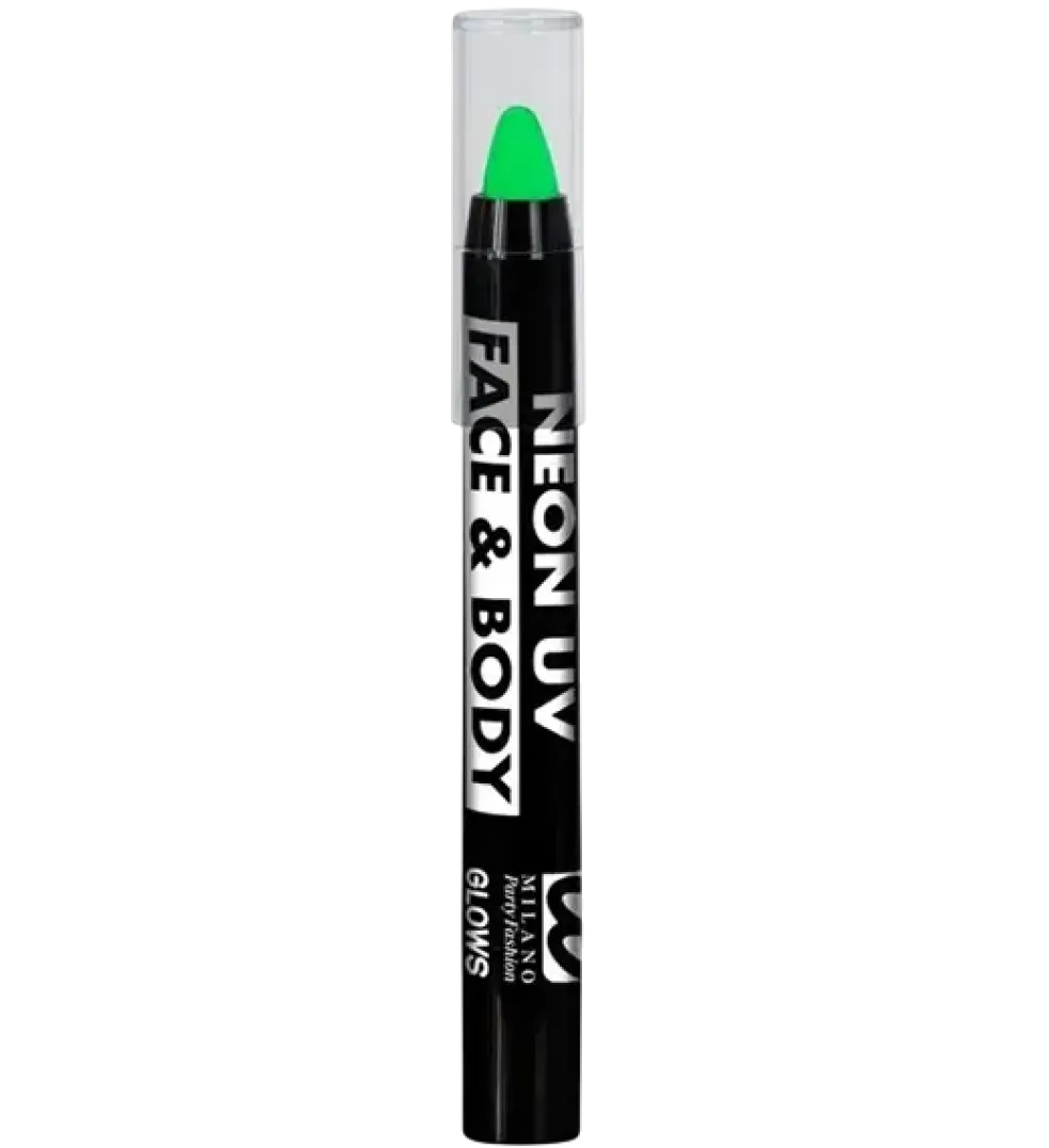 Rouge à Lèvres Fluorescent UV Vert – Maquillage Halloween Carnaval – 6 ml