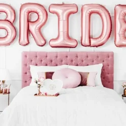 Sac en coton avec inscription TEAM BRIDE rose gold
