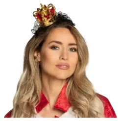 Serre-tête Couronne de Reine avec dentelle