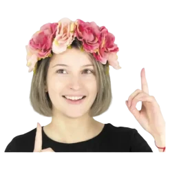 Serre Tête à Fleurs Roses Vintage