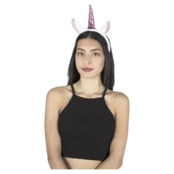 Serre Tête Licorne Rose et Blanc