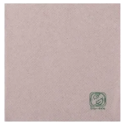 Serviette Cocktail Micro Point 20x20cm Naturel (Lot de 100)