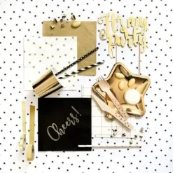 Serviette en papier Or/Gold (Lot de 20)