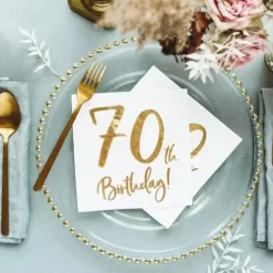 Serviette en papier 70th Birthday (Lot de 20)
