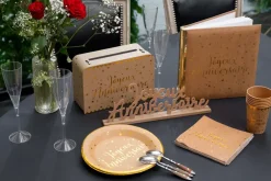 Serviette Joyeux Anniversaire Kraft (lot de 20)