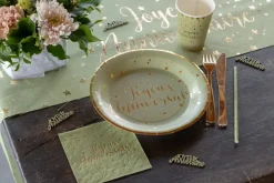 Serviette Joyeux Anniversaire Olive (lot de 20)