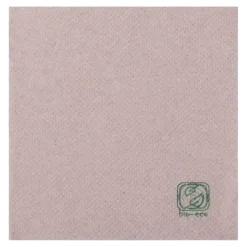 Serviette Ouate 2 plis (40x40cm) Naturel (Lot de 100)