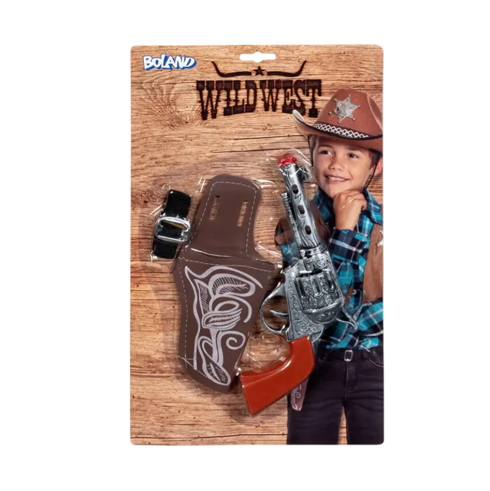 Set Enfant Cowboy – Pistolet 23 cm avec Ceinture et Étui Western