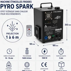 SPARKLERS CLUB® - Machine étincelles froides - PyroSpark