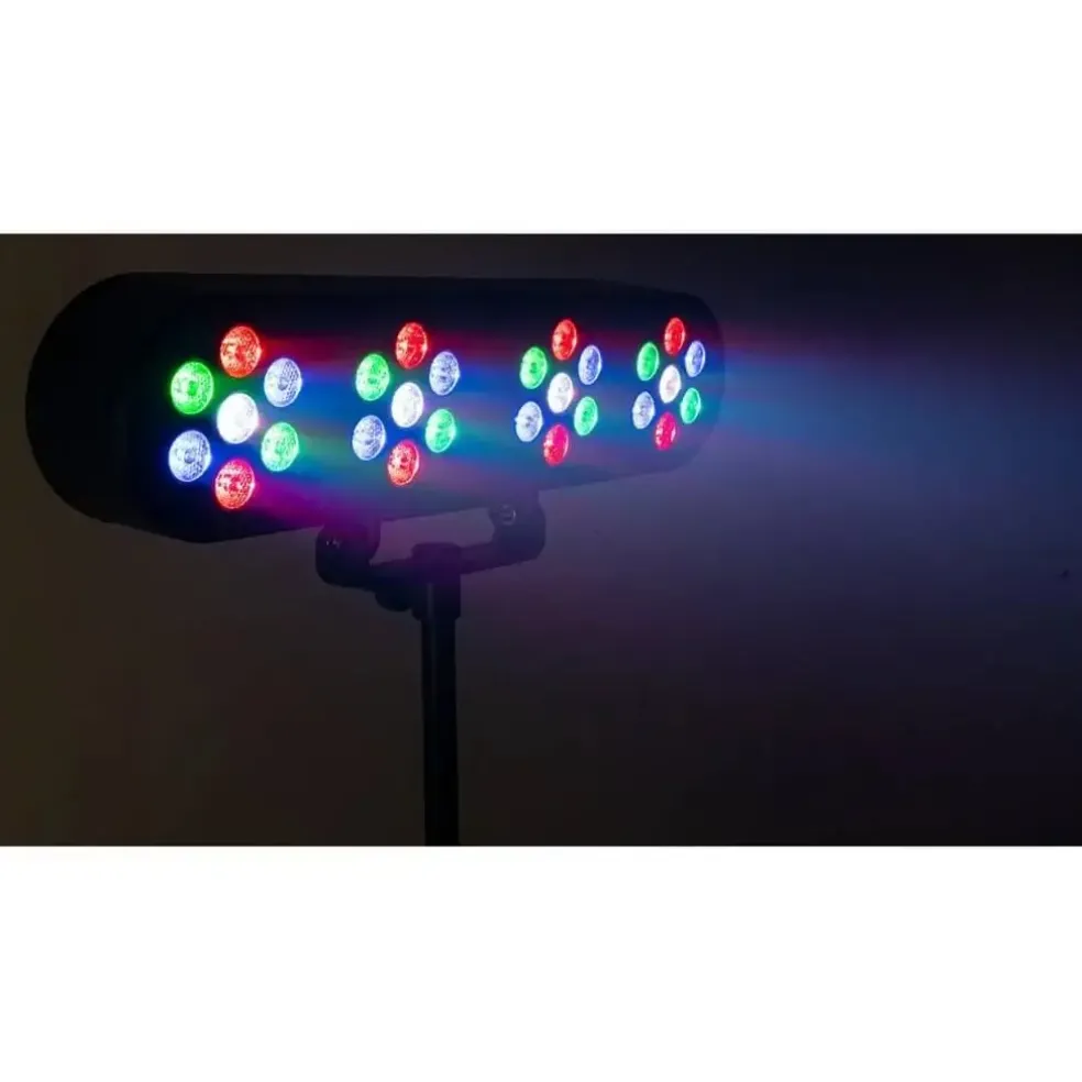 Support de Lumière 4 PAR à LED + télécommande