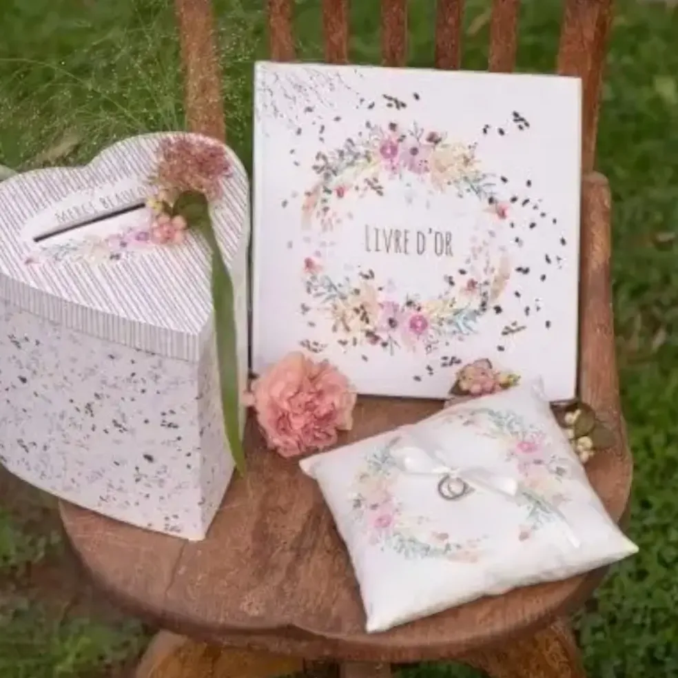 Tirelire mariage "Merci Beaucoup" - 20x20x20cm
