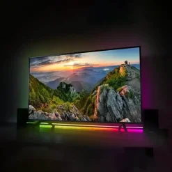 Tube Lumineux LED RGB 150cm sur pied - Design Blanc