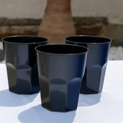 Verre à Cocktail - Noir - PP - 35cl (Lot de 20)