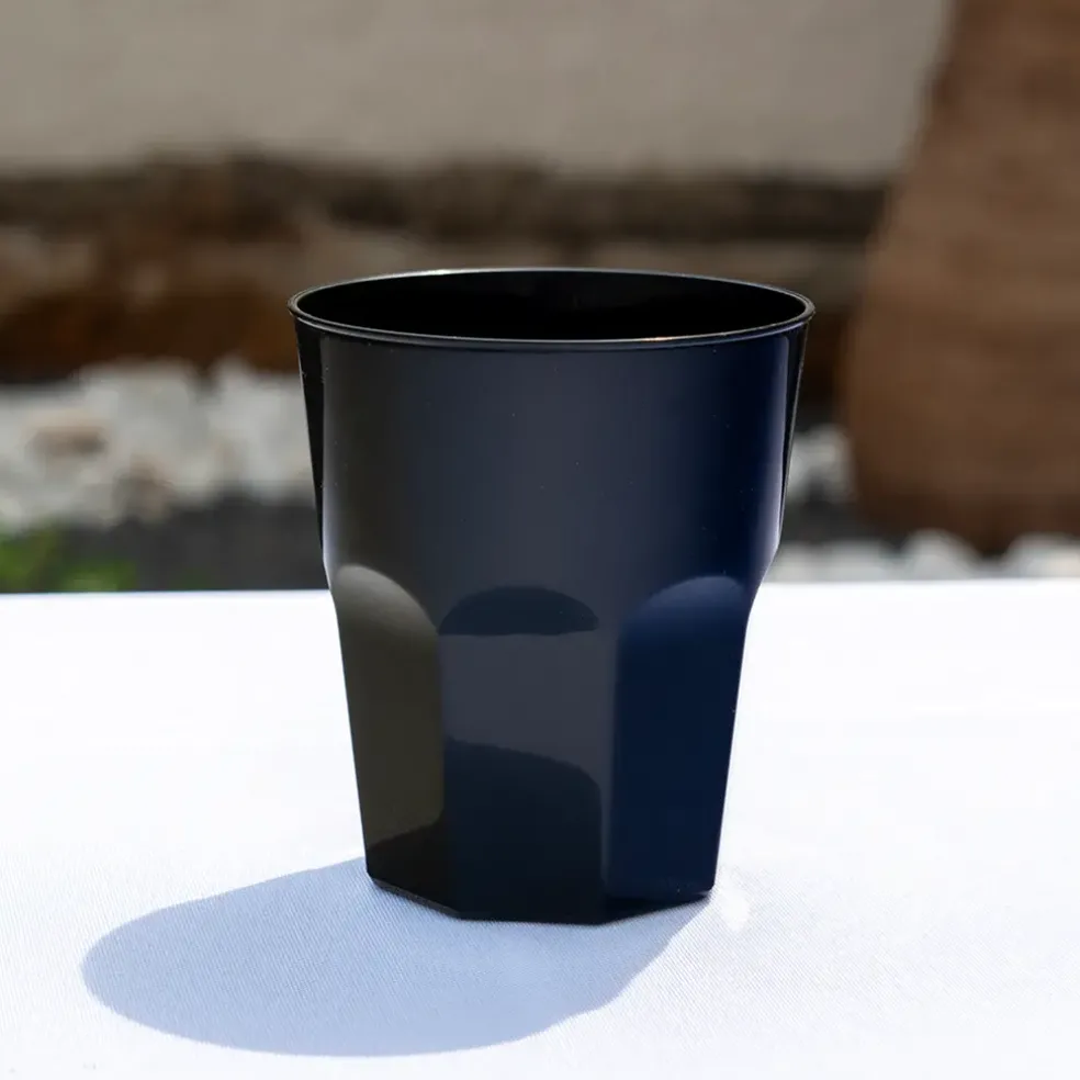 Verre à Cocktail - Noir - PP - 35cl (Lot de 20)