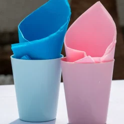 Verre Conique en PP - Bleu Pastel - 33cl