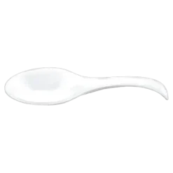 Verrine cuillère en plastique blanc - Lot de 30